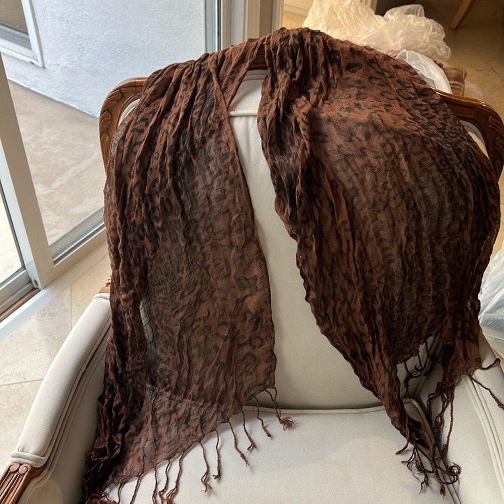 Animal print scarf 66" x 22"